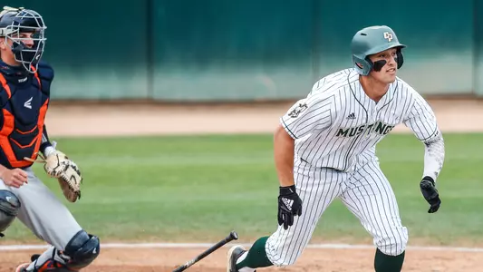 Brooks Lee hits the ball to right field.