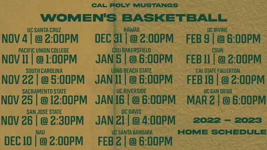 Women's Basketball 2022-23 Schedule
