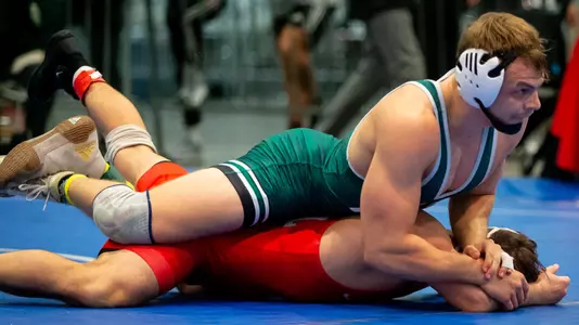 Luka Wick works on his opponent.