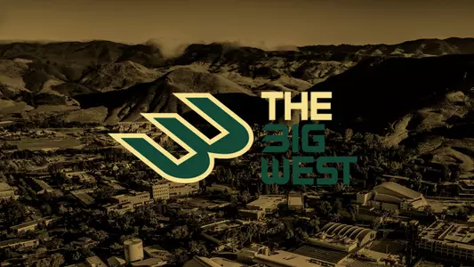 Big West logo with Cal Poly in background
