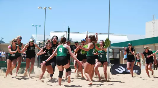 Cal Poly Beach Volleyball Celebrates Winning 2022 Big West Championship
