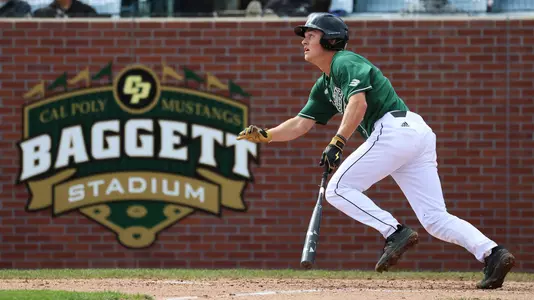 Evan Cloyd, shown in game earlier this season, snapped a 6-6 tie with a three-run home run in the seventh inning at Santa Clara.