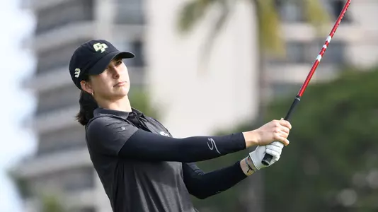 Nicole Neale drives the ball down the fairway.