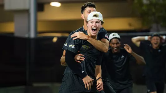 Doubles Win Celebration