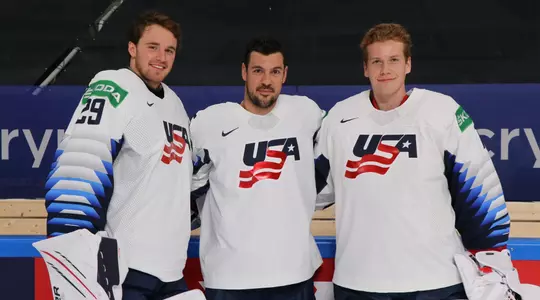 2021 IIHF World Championship - Oettinger, Clendening, Commesso