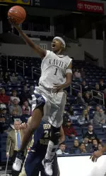 Joei Clyburn came off the bench to post a double-double with 19 points and 13 rebounds.