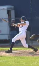Senior Jordan Wolf finished 2-for-3 with his first homerun of the season.
