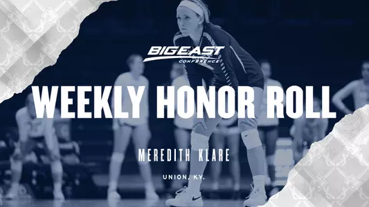 Meredith Klare - BIG EAST Weekly Honor Roll