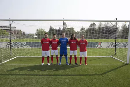 Seniors Austin Giftopoulos, Octavio Rivas, Ben Willis, Denis Kalamar and Jake Kempf
