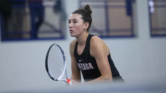 Sophie Whittle awaits a serve