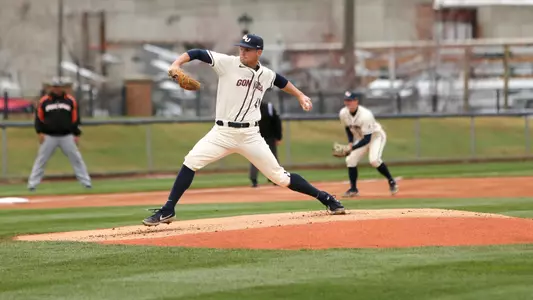 Mac Lardner delivers a pitch