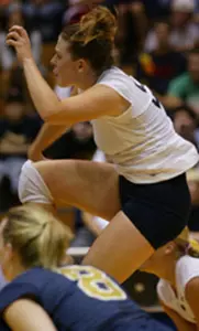 Juliene McLaughlin hammered 19 kills against La Salle Friday night at Smith Center.