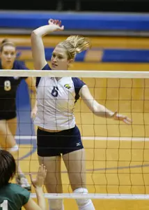 Shannon Parks had seven kills with no hitting errors against New Mexico Friday.