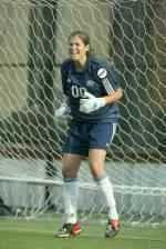 Goalie Anna Handzlik leads the A-10 in saves per game (6.17) and is tied for first in overall saves (37).