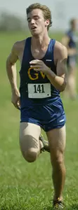 Freshman Joe Altenau notched a personal-best in the 1500 meters to highlight action for the Colonials at the Metro Championships on April 23.