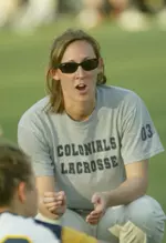 GW head coach Chrissy Lombard guided the Colonials to eighth victory of the season on Wednesday.