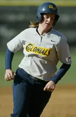 First baseman Caroline Howe finished with three hits, a double, an RBI and a run scored to pace GW offensively in its doubleheader at James Madison on April 6.