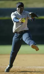 Freshman Gabby Culp went 1-for-3 with an RBI to lead GW offensively in its second game at UMass on Saturday, April 9.