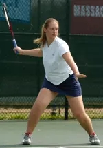 GW junior Anastasia Skavronskaia was one of 12 student-athletes to earn A-10 Women's Tennis All-Conference honors.