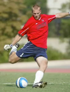GW junior goalkeeper Greg Yahr made five saves against Delaware to record his second shutout of the season.