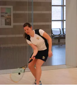 Senior co-captain Christina Lazar finished the weekend 2-1.