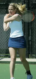 Co-captain Kendall Swenson fell in straight sets on Thursday to the No. 93 ranked player in the country