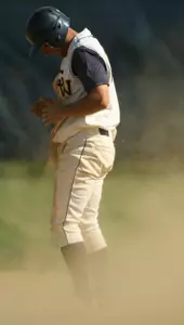 Senior Mickey Shupin became the all-time stolen base leader at GW on Sunday