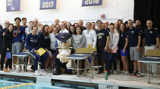 GW Swimming & Diving Senior Day 2020 Group Pic