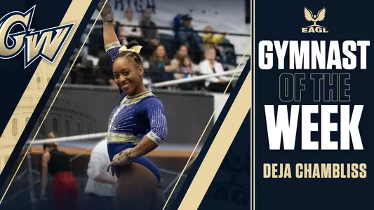 Deja wins EAGL Gymnast of the Week. 