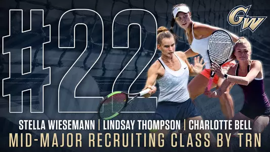 Women's Tennis Garners Top-25 Recruiting Class of Stella Wiesemann, Charlotte Bell, and Lindsay Thompson