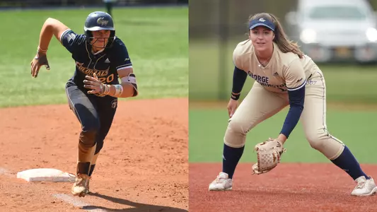 Faith Weber (left) and Jenna Cone have been honored as CoSIDA Academic All-District honors.