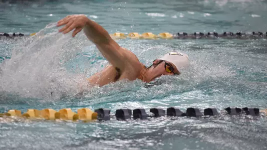 Josh Legge swims vs. Virginia Tech.