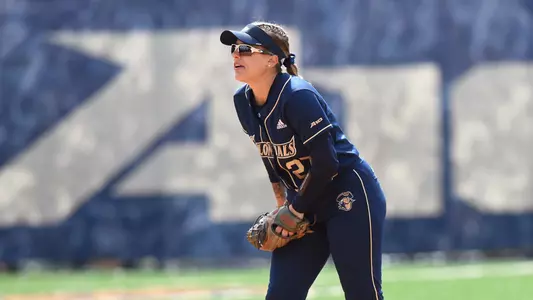 Hannah Eslick surveys the action vs. Saint Louis.