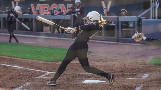 Emma Jo Evans hitting a home run