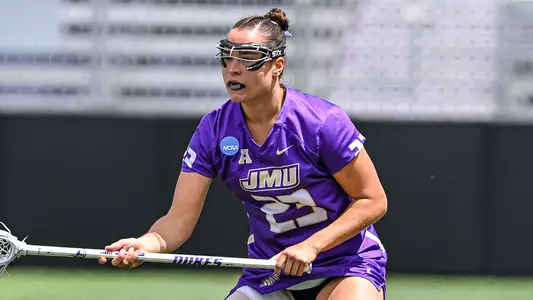 Ava Main plays defense against Northwestern