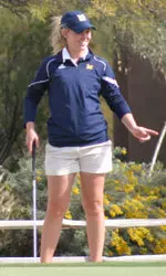 Ashley Bauer shot a U-M-record 68 for the third time in her career.