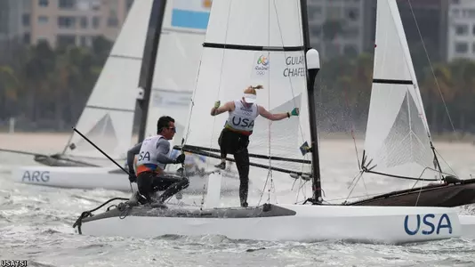 Bora Gulari (left) and Louisa Chafee