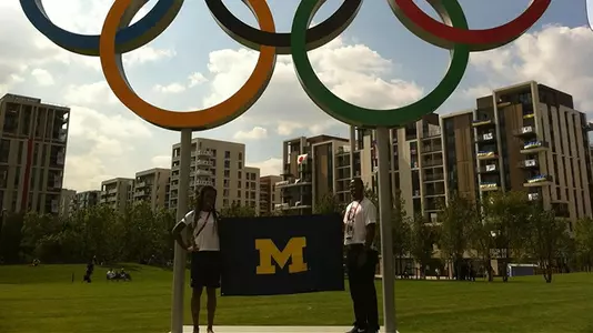 Tiffany (left) and Jeff Porter at the 2012 London Olympics