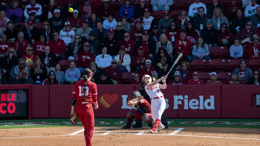 Karli Spaid hits the first-ever home run at Oklahoma's Love's Field