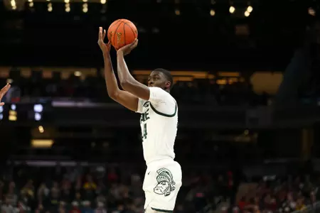 Gabe Brown at the 2022 Big Ten Tournament vs. Maryland