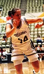 Julie Helm moved into third place on Missouri's all-time scoring list on Wednesday night.