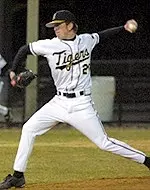 Garrett Bauer struck out a career-high nine batters in three innings Tuesday.
