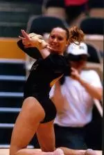 Junior Alina Hamm wins the all-around against Southeast Missouri State.