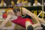 Junior Tristan Hansen (174) was one of two MU wrestler to win a Missouri Valley Open Title.