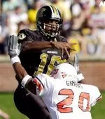 Quarterback Brad Smith's first three series with the No. 1 unit produced one first down (file photo).