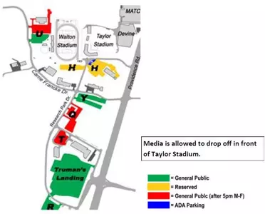Baseball Parking Map