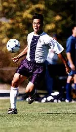 Senior Jun Kim scored his third goal of the season against Notre Dame