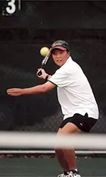 Senior Colleen Cheng and teammates downed the Golden Eagles, 7-0, Saturday afternoon.