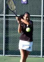 Freshman Andrea Yung won her first collegiate match as NU defeated DePaul to open the 2002 season.