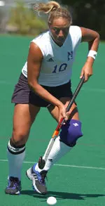 Candice Cooper scored the lone NU goal in a 2-1 loss to No. 17 Harvard Friday.
